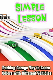 Parking Garage Toy to Learn Colors with Different Vehicles