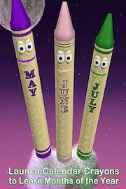 Launch Calendar Crayons to Learn Months of the Year