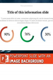 PowerPoint Slide with an Image Background