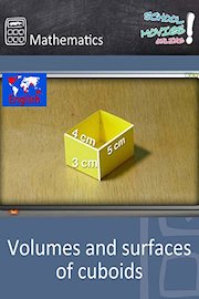 Volumes and surfaces of cuboids - School Movie on Mathematics