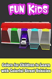 Colors for Children to Learn with Colorful Street Vehicles