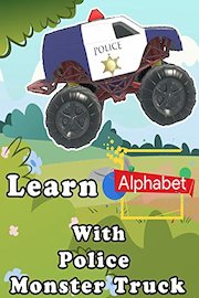 Learn Alphabet With Police Monster Truck