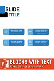 Blocks With Text - PowerPoint Slide Design Tutorial