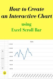 How to Create an Interactive Chart using Excel Scroll Bar - Form Controls