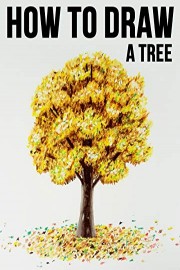 How to Draw a Tree with Colored Pencils