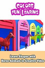 Learn Shapes with Horse Animals in Creative Video