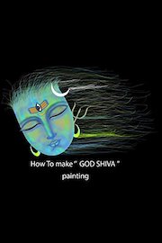 How to make god Shiva painting