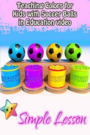 Teaching Colors for Kids with Soccer Balls in Education video