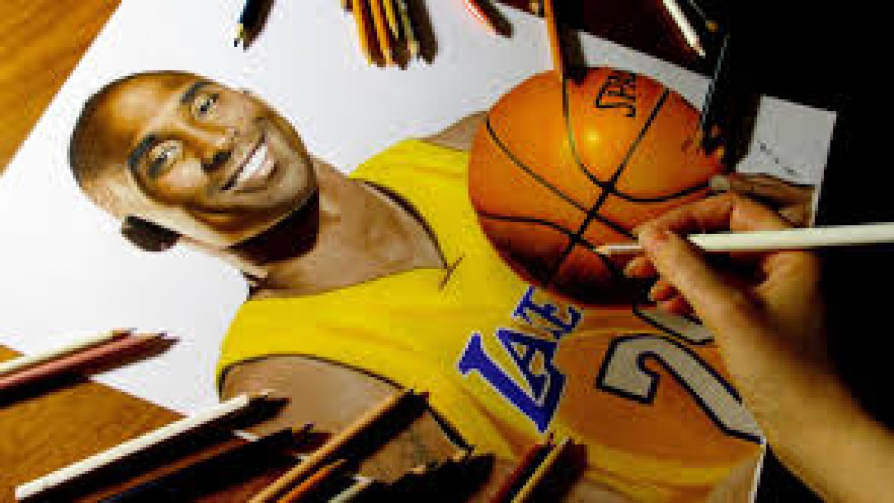 Time Lapse Drawing of Kobe Bryant