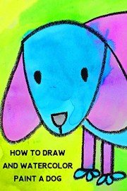 How to Draw and Watercolor Paint a Dog