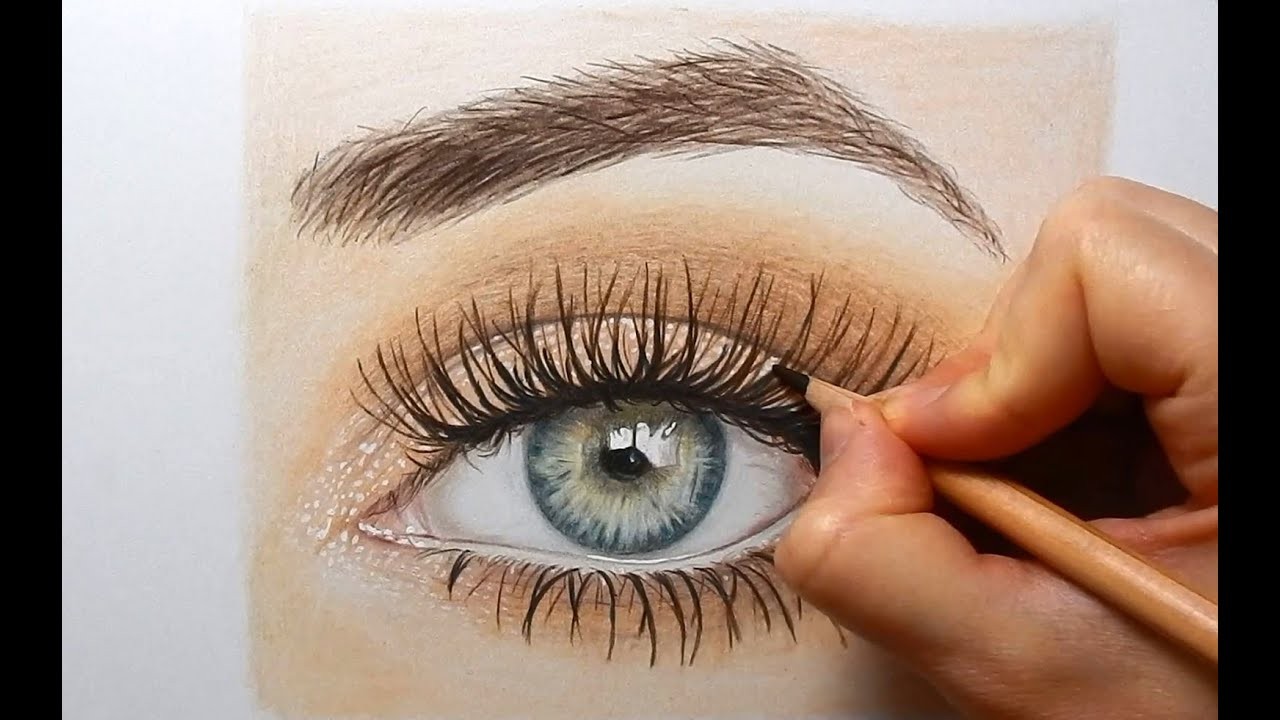 How to Draw an Eye with Colored Pencils