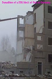 Demolition of a DDR block of flats in Germany