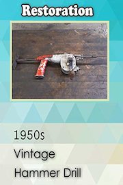 Restoration 1950s Vintage Hammer Drill