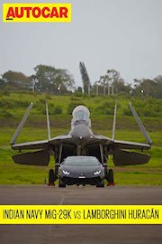 Indian Navy Mig-29k vs Lamborghini Huracán | Autocar India