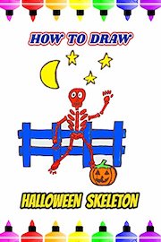 How To Draw Halloween Skeleton
