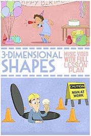 3D Shapes Song For Kids: Educational Video For Primary Math Students