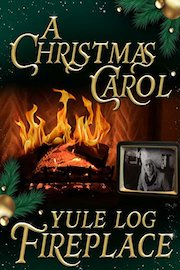A Christmas Carol Yule Log Fireplace