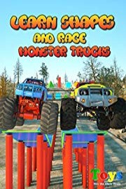 Learn Shapes and Race Monster Trucks with Max the Glow Train and Friends