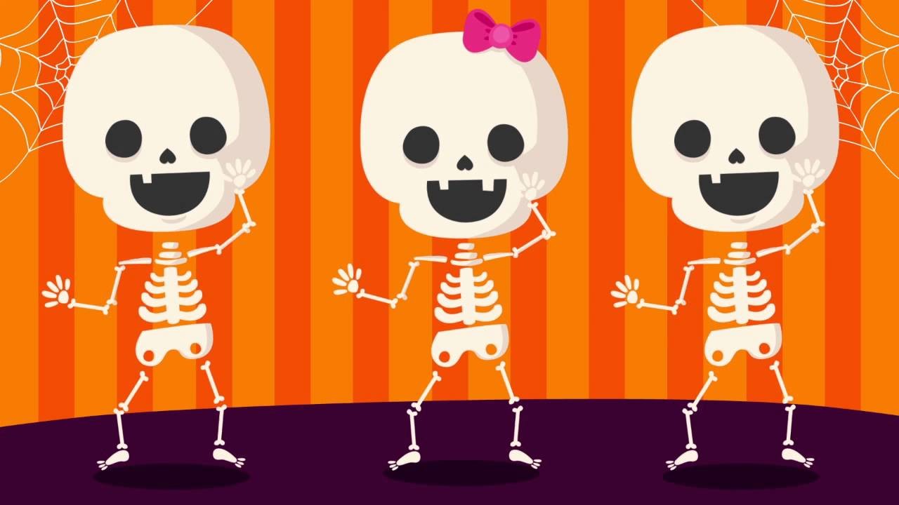 Shake Dem Skeleton Bones Halloween Song | The Kiboomers