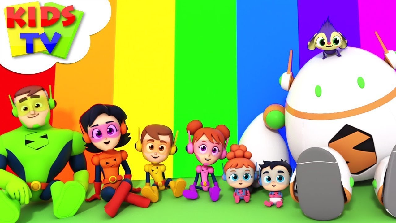 Learn Colors of Rainbow for Kids - Super Supremes