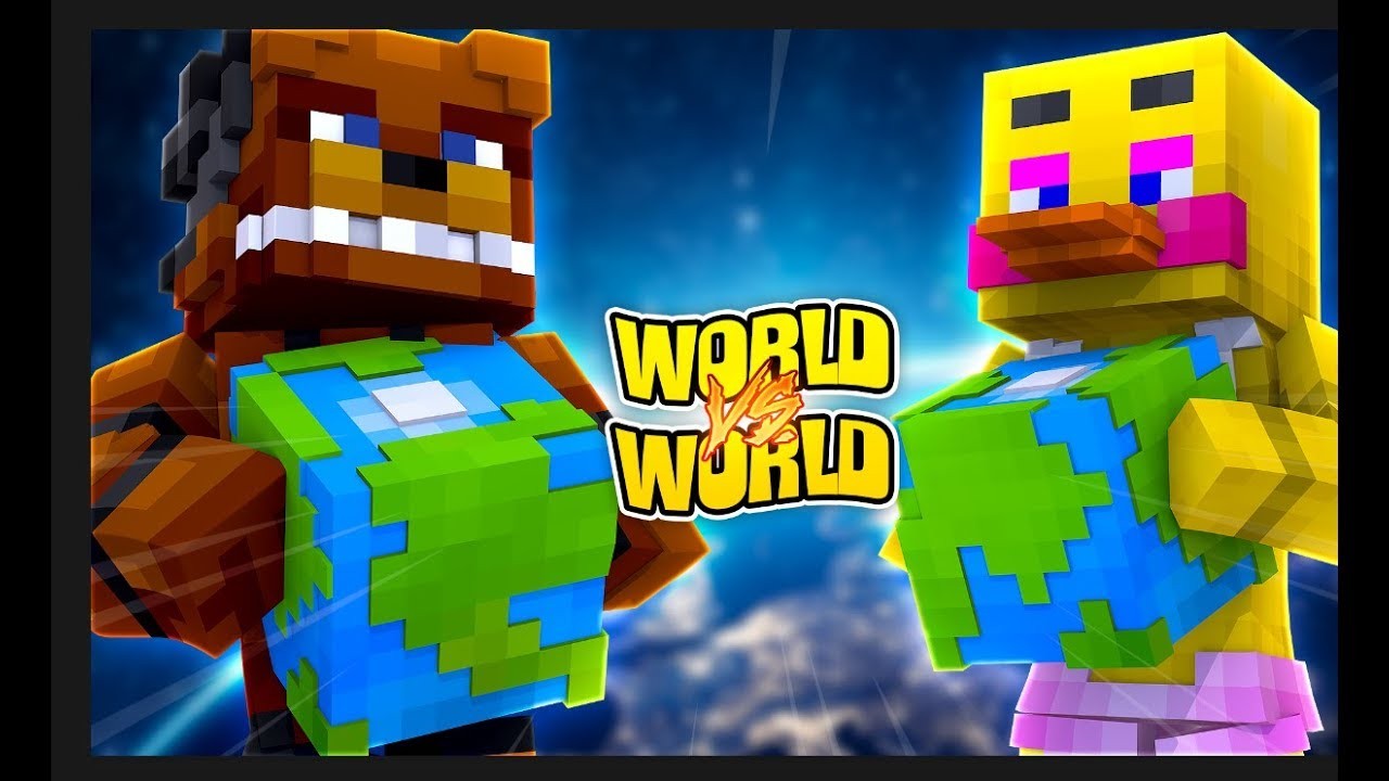 Freddy World vs Chica World Minecraft