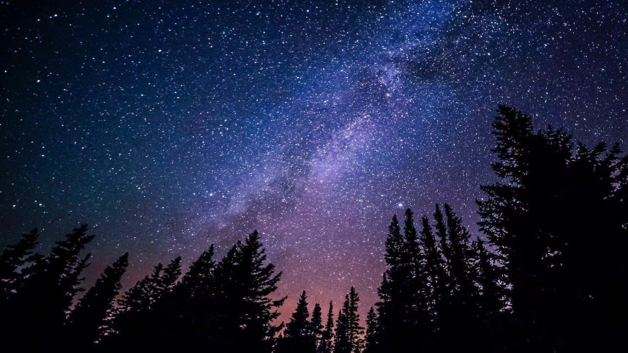 Night Sky With Nature Sounds with 432hz nature sound track for sleep