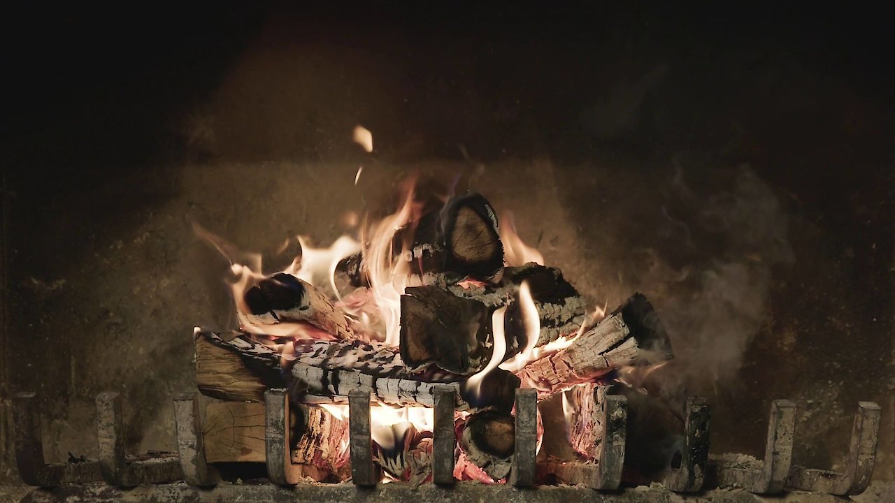 Fireplace with music