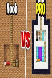 Noob vs. Pro Minecraft Secret Base