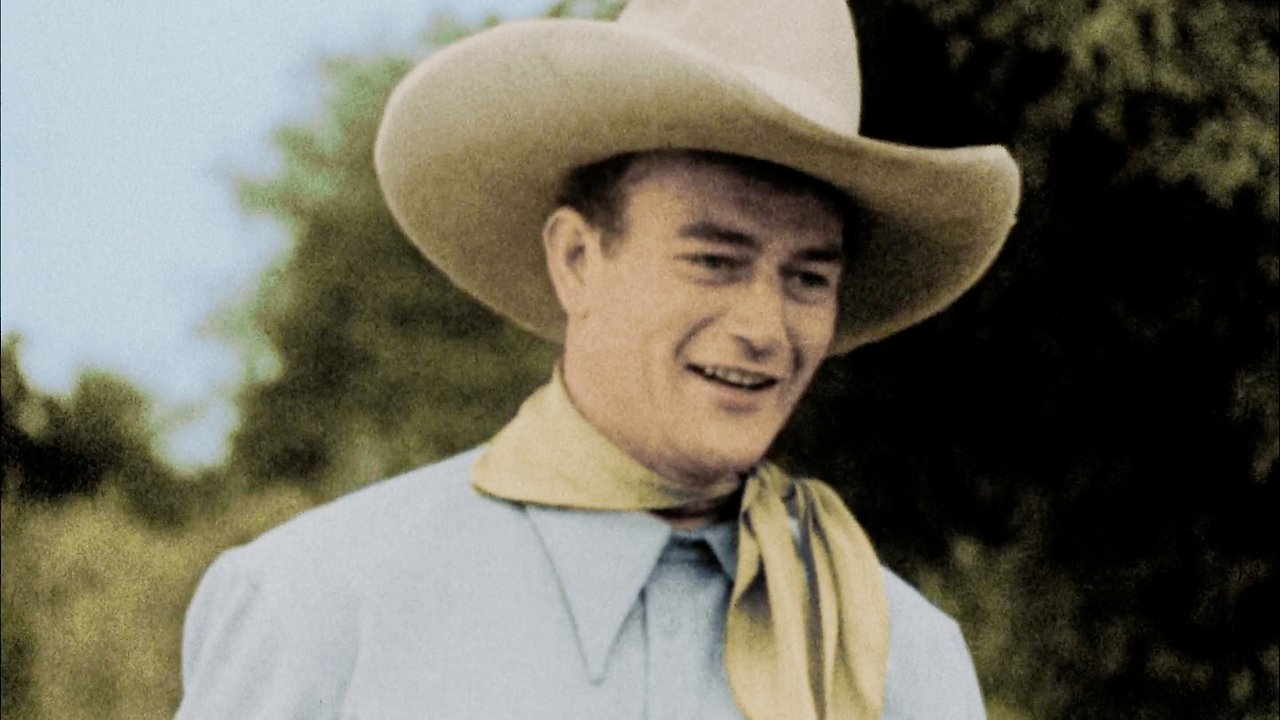 John Wayne in Guns Along The Trail IN COLOR