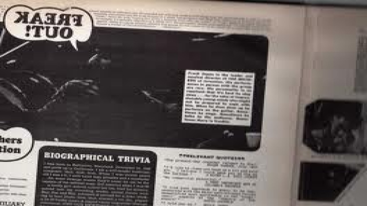 Frank Zappa - The Freak Out List