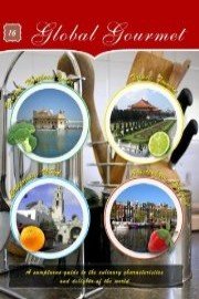 Global Gourmet Gourmet Onion Pajias, King Prawns, Chicken and Curried vegetables & Almond Pudding with Raisins