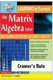 Matrix Algebra Tutor: Cramer's Rule
