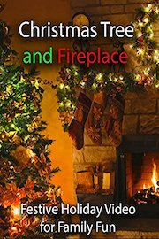 Christmas Tree and Fireplace Festive Holiday Video for Family Fun