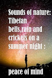 Sounds of nature:Tibetan bells,rain and crickets on a summer night : peace of mind