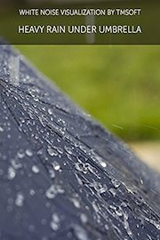 Heavy Rain Under Umbrella