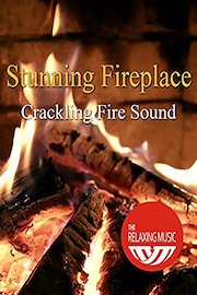 Stunning Fireplace with Crackling Fire Sound - The Relaxing Music
