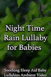 Night Time Rain Lullaby for Babies Soothing Sleep Aid Baby Lullabies Ambient Video