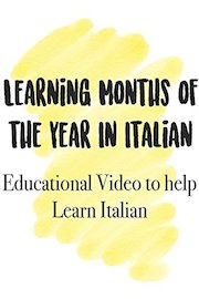 Learning Months of the Year in Italian Educational Video to help Learn Italian