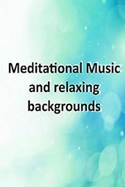 Relaxing blue background with meditational Music
