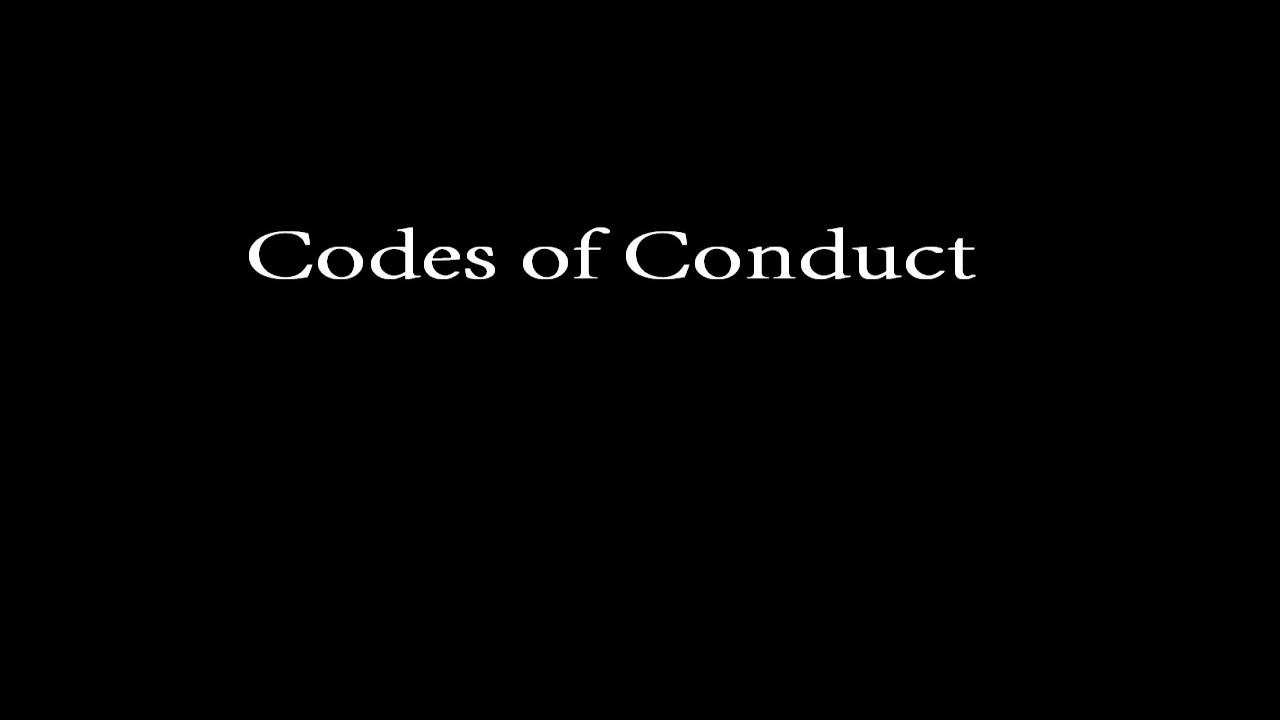 Codes of Conduct