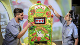 Movie Camera, Life-Size Slot Machine and Pink Glitter Skull Cake