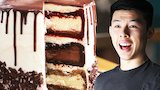 The Ultimate Triple-Decker Cheesecake Tower