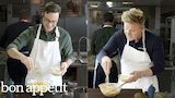 Gordon Ramsay Challenges Amateur Cook to Keep Up with Him