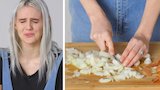 50 people try slice an onion