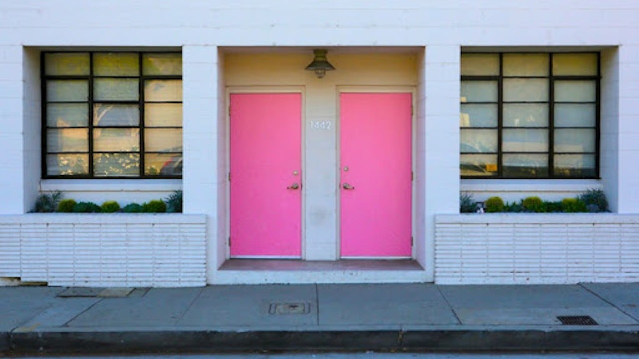 Two Pink Doors