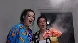 Bella and Dani Thorne Smell (and Smoke) the Roses